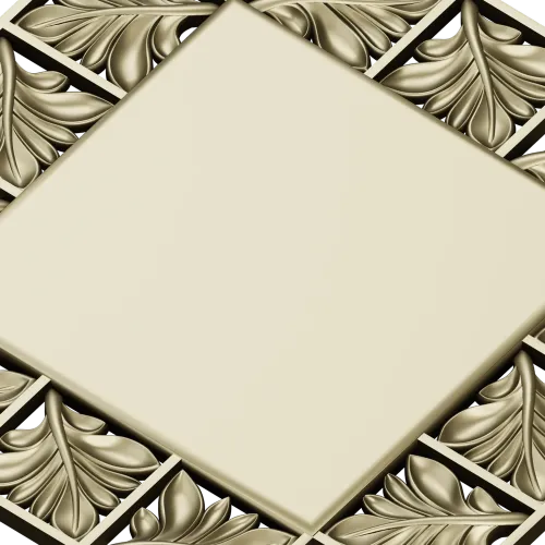 Ornate Acanthus Frame STL for CNC Milling