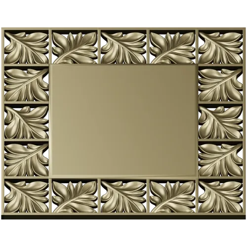 Ornate Acanthus Frame STL for CNC Milling