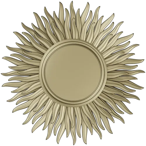 Sunburst Rosette STL for CNC