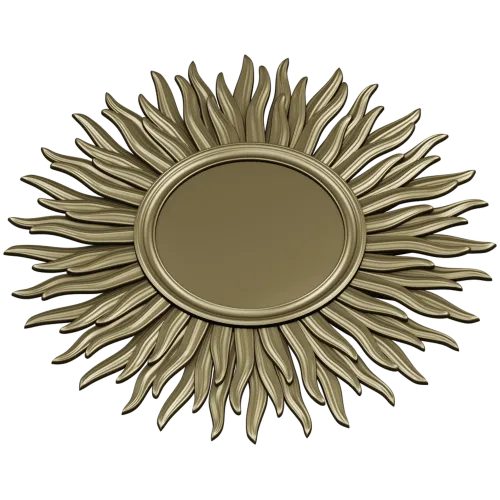 Sunburst Rosette STL for CNC
