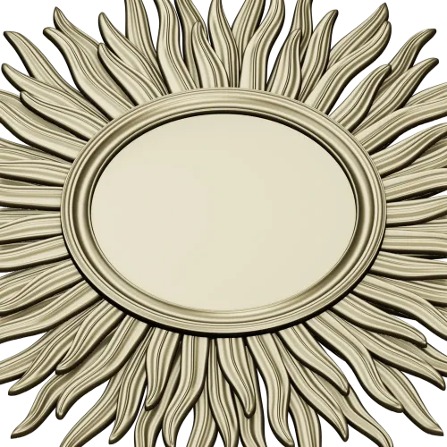 Sunburst Rosette STL for CNC