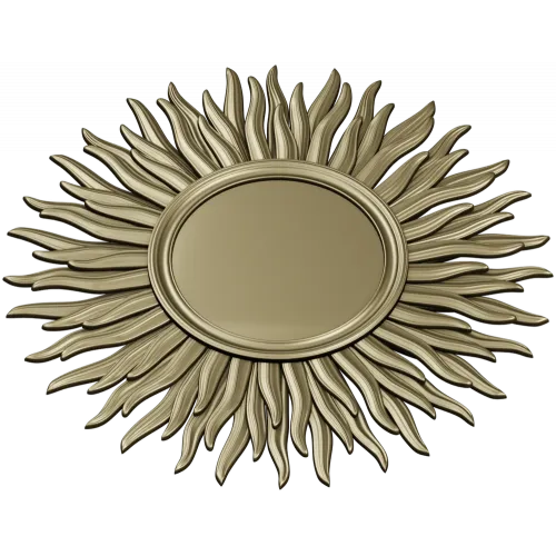 Sunburst Rosette STL for CNC