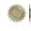 Sunburst Rosette STL for CNC
