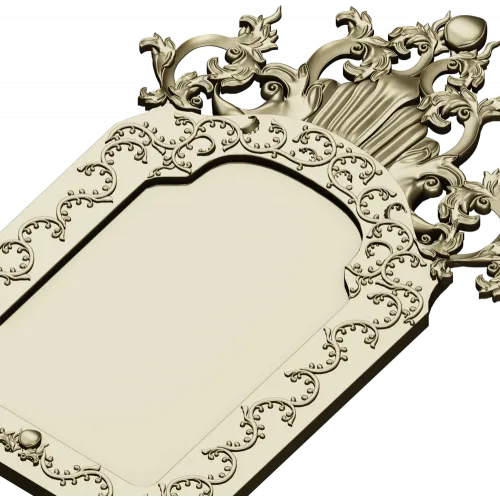 Рокайльная резная рама для ЧПУ (STL)