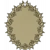 Oval Laurel Frame STL for CNC Router