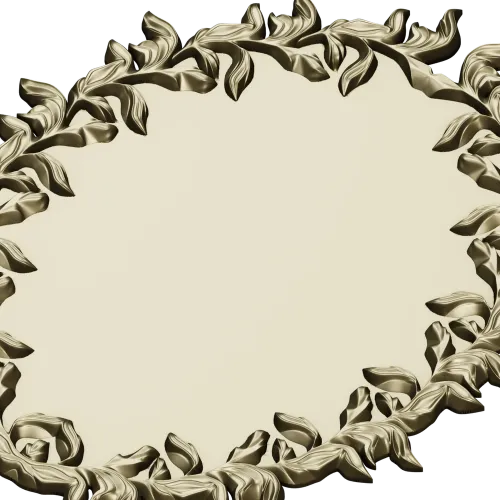 Oval Laurel Frame STL for CNC Router