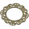 Ornate Rococo Round-in-Square Frame STL for CNC