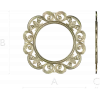 Ornate Rococo Round-in-Square Frame STL for CNC