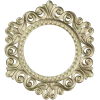 Baroque Round Frame STL for CNC - Ornate Rocaille Design