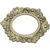 Baroque Round Frame STL for CNC - Ornate Rocaille Design