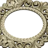 Baroque Round Frame STL for CNC - Ornate Rocaille Design