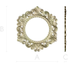 Baroque Round Frame STL for CNC - Ornate Rocaille Design