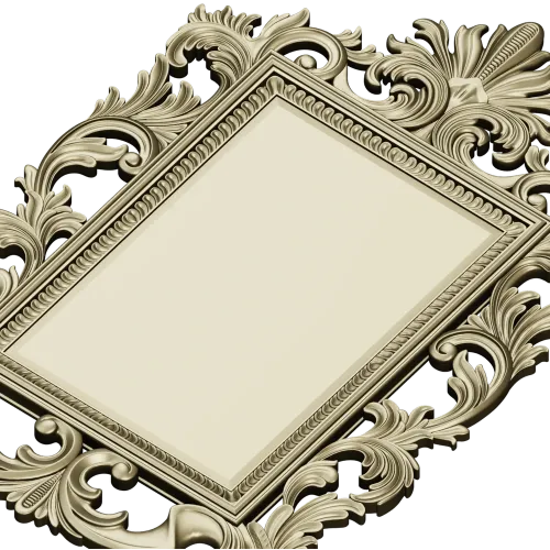 Baroque Acanthus Frame STL for CNC