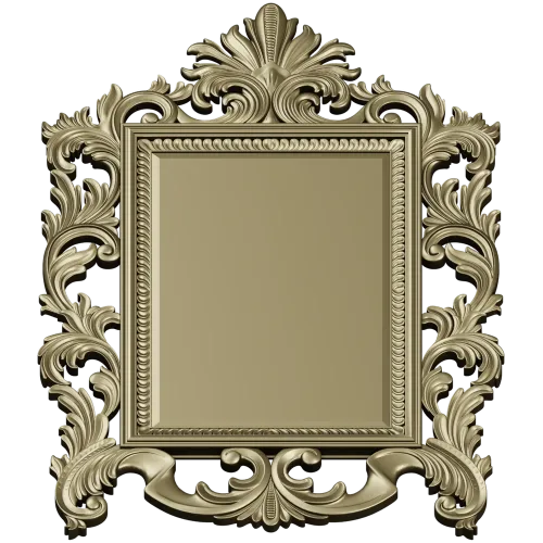Baroque Acanthus Frame STL for CNC