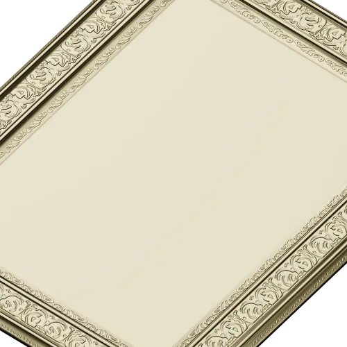 Ornate Rectangular Frame - STL 3D model for CNC milling