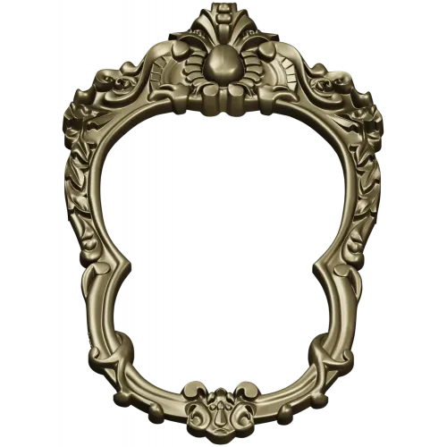 Ornate Oval Frame STL for CNC