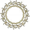 Ornamental Acanthus Round Frame - STL 3D Model for CNC