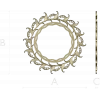 Ornamental Acanthus Round Frame - STL 3D Model for CNC