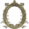 Ornate Oval Vine Frame STL 3D Model for CNC