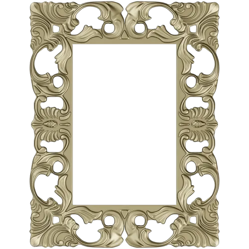 Rococo Filigree Frame - STL 3D model for CNC milling