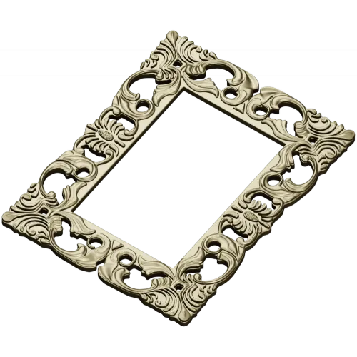Rococo Filigree Frame - STL 3D model for CNC milling