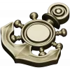 Nautical Anchor & Helm STL 3D Model for CNC