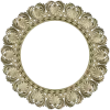 Ornate Shell Rosette - Round CNC Frame STL