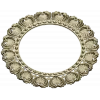 Ornate Shell Rosette - Round CNC Frame STL