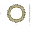 Ornate Shell Rosette - Round CNC Frame STL