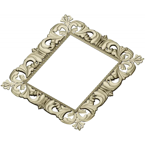 Baroque Acanthus Frame - STL 3D model for CNC carving