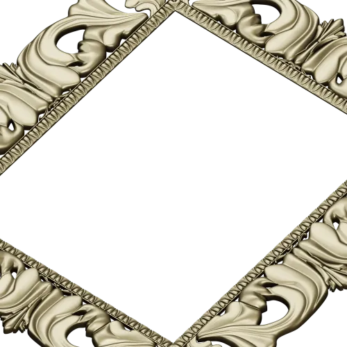 Baroque Acanthus Frame - STL 3D model for CNC carving