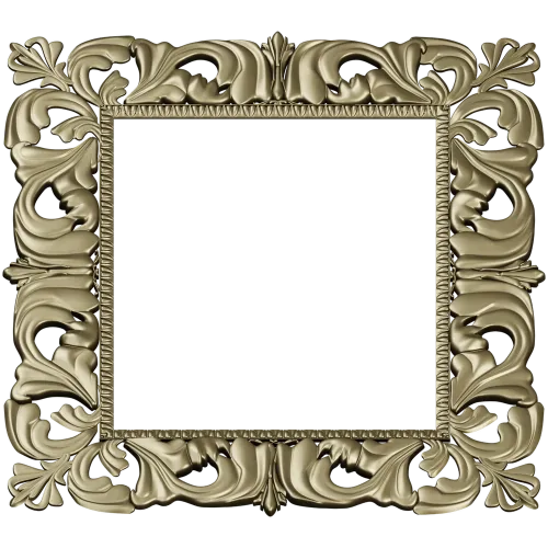 Baroque Acanthus Frame - STL 3D model for CNC carving