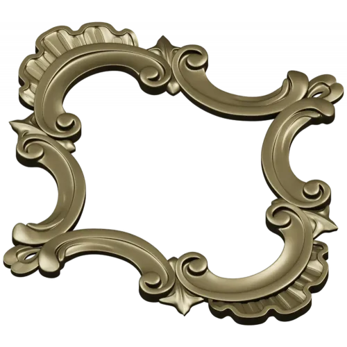 Baroque Cartouche Frame STL for CNC