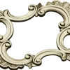 Baroque Cartouche Frame STL for CNC