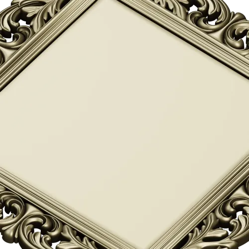 Baroque Square Frame STL 3D model for CNC milling