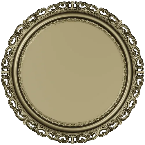 Ornate Round Frame STL - 3D Model for CNC Router