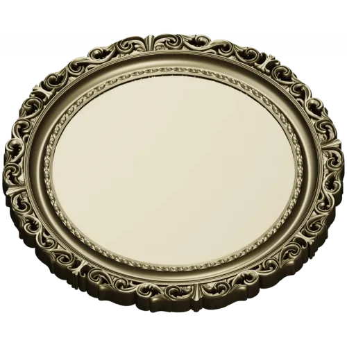 Ornate Round Frame STL - 3D Model for CNC Router