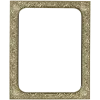 Baroque Floral Rectangular Frame STL for CNC
