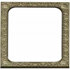 Baroque Floral Rectangular Frame STL for CNC