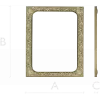 Baroque Floral Rectangular Frame STL for CNC