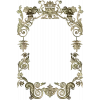 Rococo Floral Frame STL for CNC