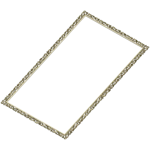 Ornate Baroque Rectangular Frame STL for CNC