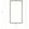 Ornate Baroque Rectangular Frame STL for CNC