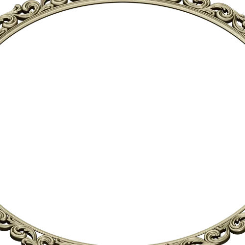 Ornate Round Scroll Frame - STL 3D Model for CNC