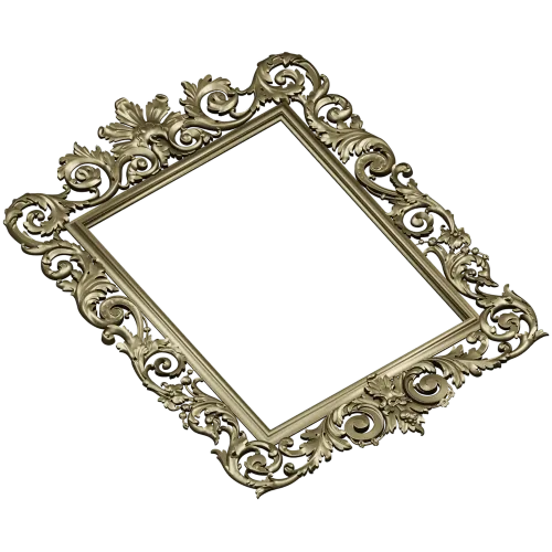 Baroque frame STL 3D model for CNC milling