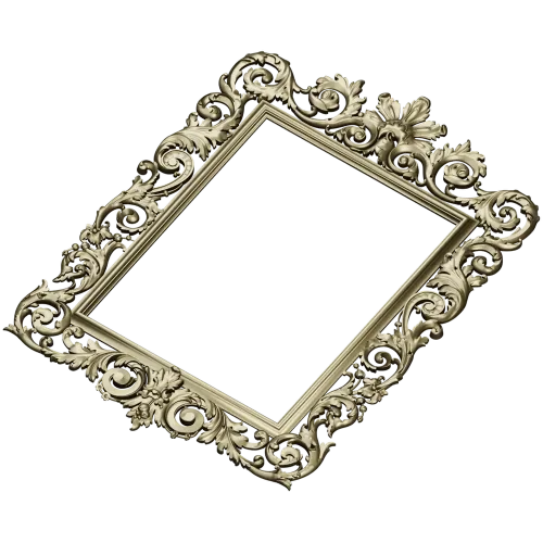 Baroque frame STL 3D model for CNC milling