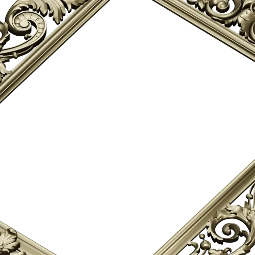 Baroque frame STL 3D model for CNC milling