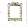 Baroque frame STL 3D model for CNC milling