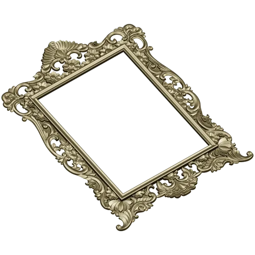 Rococo Ornamental Frame STL for CNC