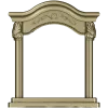 Baroque Arched Frame STL - 3D model for CNC router